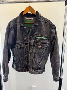 Vintage Code Bleu Black Washed Japanese Denim Jacket